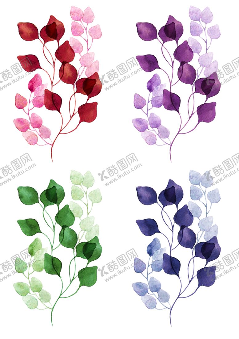 编号：70586310020248149246【酷图网】源文件下载-手绘树叶