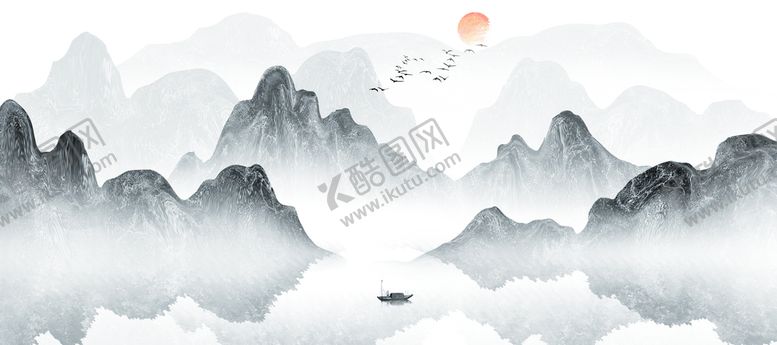 编号：81705309241757268043【酷图网】源文件下载-水墨山水