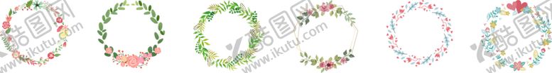 编号：42741505111217204460【酷图网】源文件下载-各式花环环形