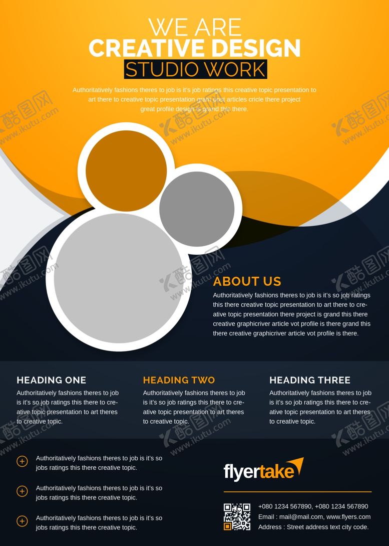 编号：91628209280157411300【酷图网】源文件下载-英文宣传单页