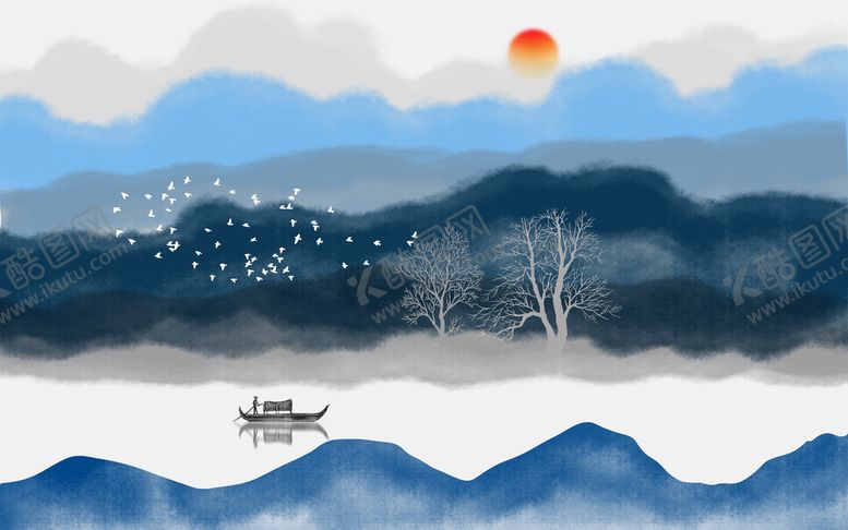编号：31078209240748408653【酷图网】源文件下载-山水画 