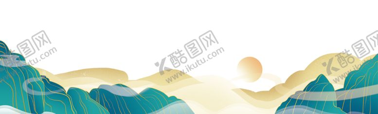 编号：91040002272157399040【酷图网】源文件下载-国风远山合成背景