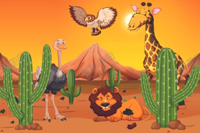 编号：77210809291223112642【酷图网】源文件下载-矢量动物素材