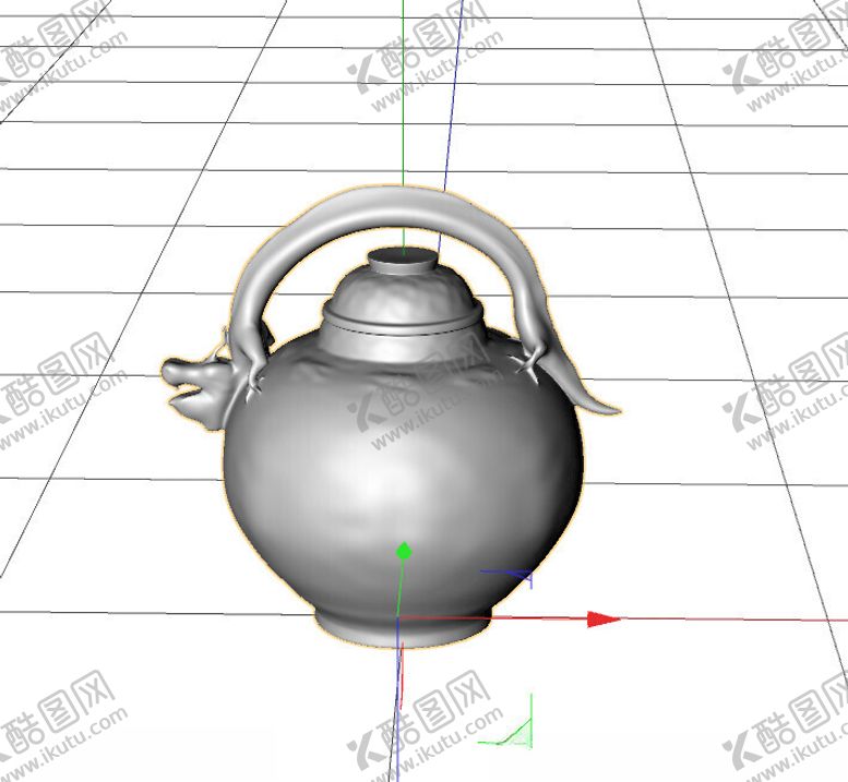 编号：35129402182152383084【酷图网】源文件下载-C4D模型茶壶