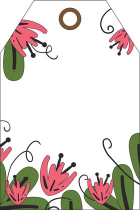 花朵标签免抠图