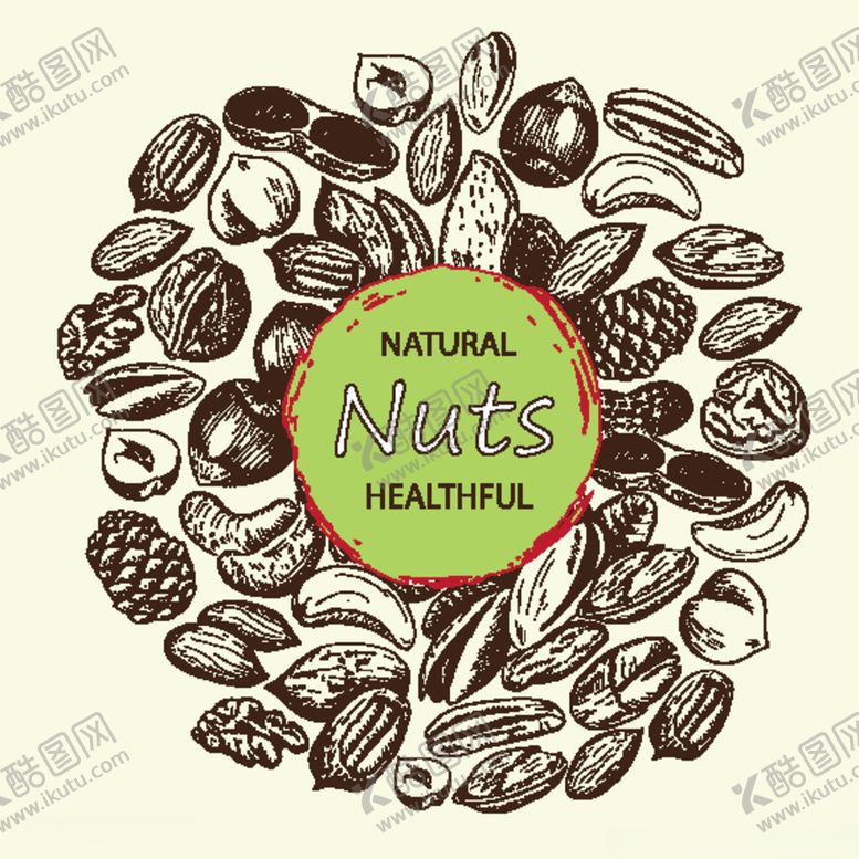 编号：20162011071232114518【酷图网】源文件下载-手绘坚果