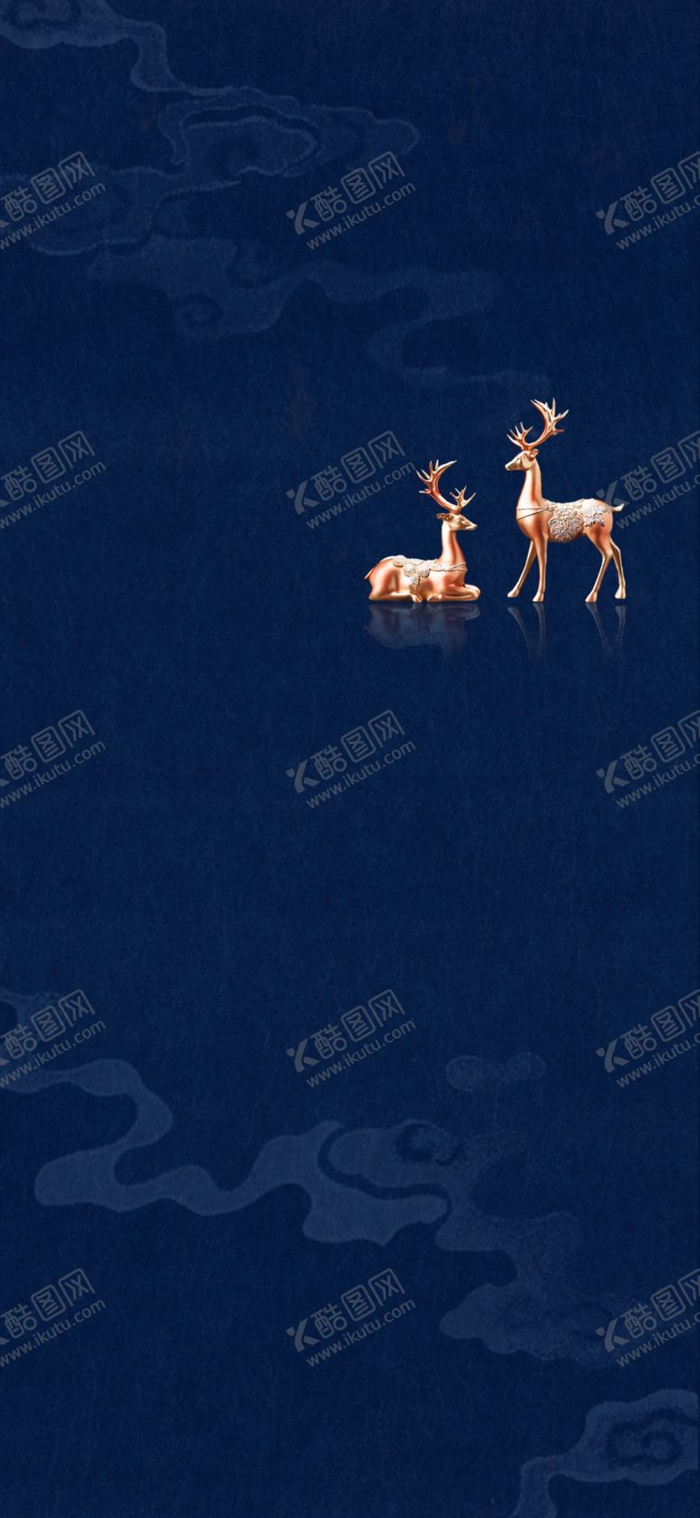 编号：60475510172311123518【酷图网】源文件下载-蓝色中式雅致底纹系列