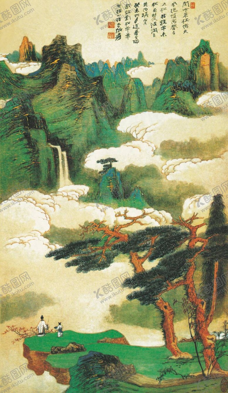 编号：26598409200438579618【酷图网】源文件下载-张大千国画