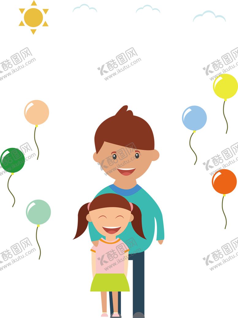 编号：89567310150040497086【酷图网】源文件下载-父女