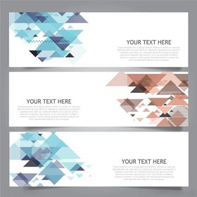 几何图案名片设计模板