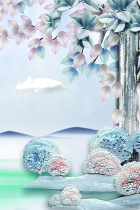 创意国潮装饰画图片水墨山水仿古壁