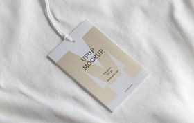 服装吊牌标签样机