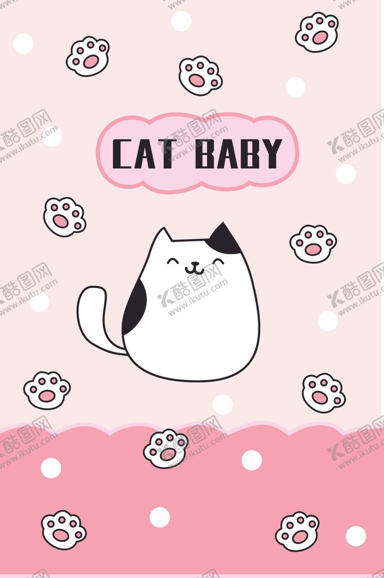编号：31333804301124476212【酷图网】源文件下载-可爱卡通猫咪插画