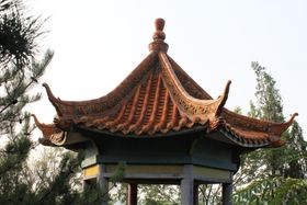 亭子顶部