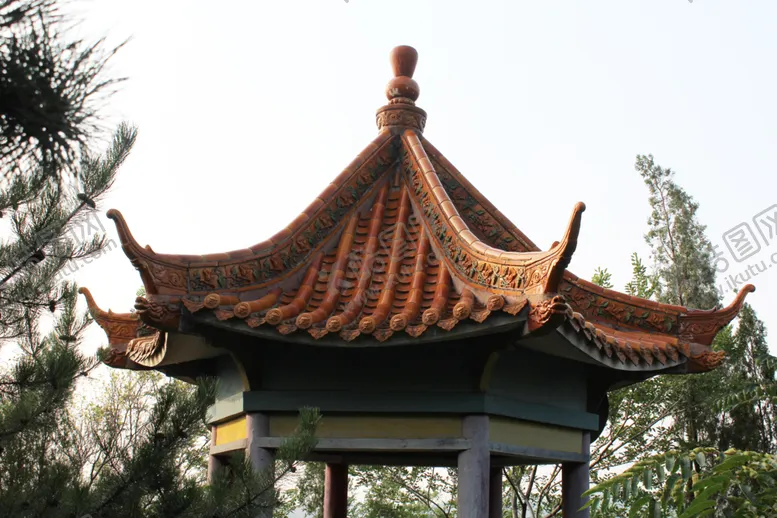 编号：10447506252225451156【酷图网】源文件下载-亭子顶部