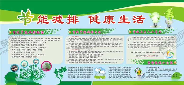 编号：43083306251016204929【酷图网】源文件下载-节能减排展板