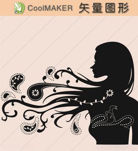 线稿剪影壁纸简洁手绘描画黑白画男人