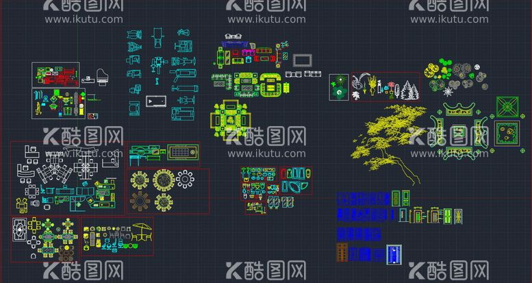 编号：18311212021810072771【酷图网】源文件下载-家具图块大全cad