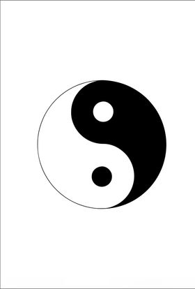 太极图标八卦图标太极剪影