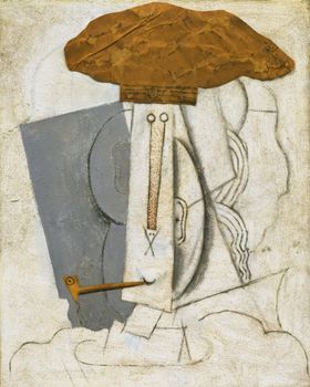 毕加索抽象绘画作品人物彩色油线条涂鸦手涂鸦
