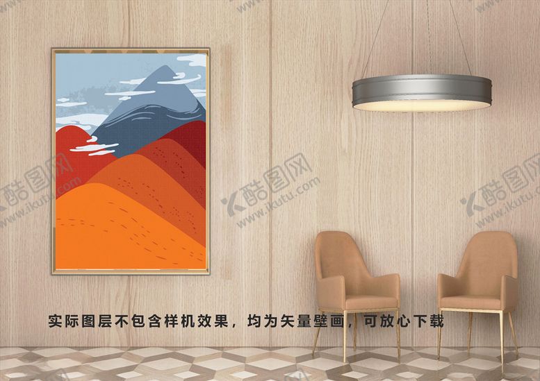 编号：73861209250449063405【酷图网】源文件下载-壁画客厅挂画