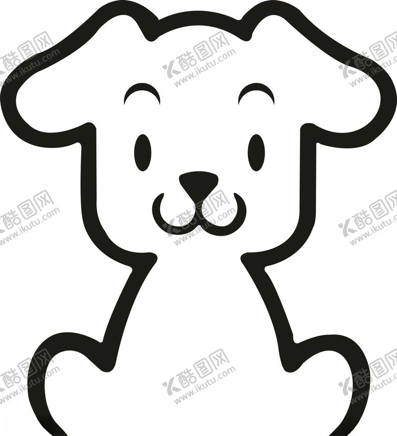 编号：32154207081152501994【酷图网】源文件下载-小狗简化