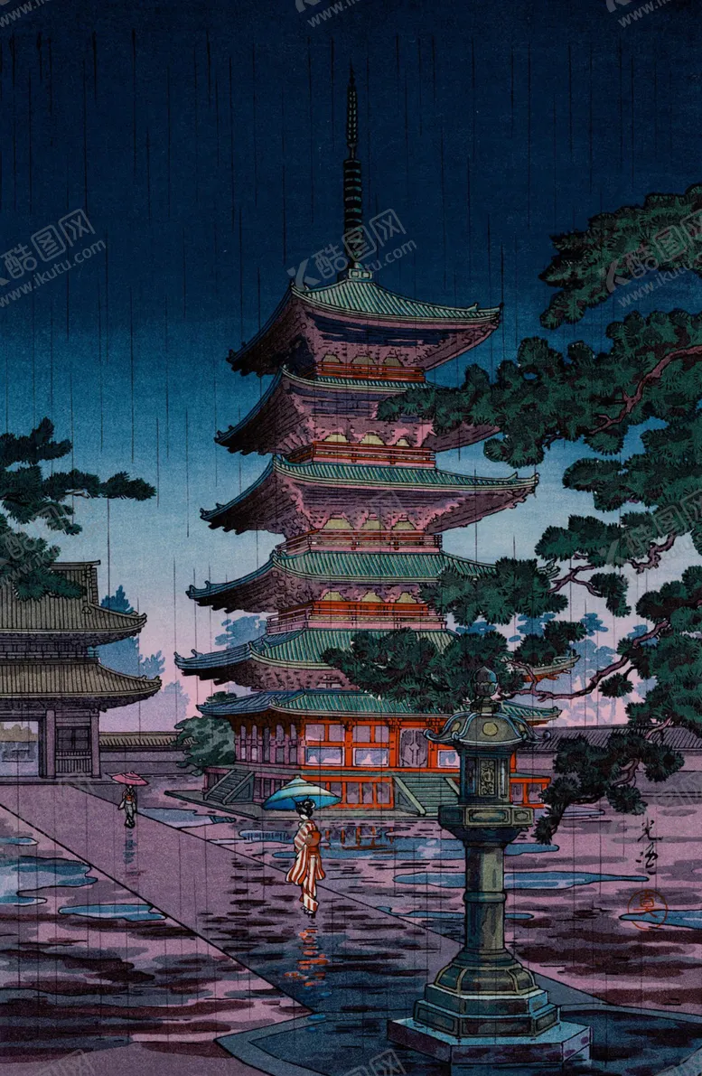 编号：52261304300013447866【酷图网】源文件下载-土屋光逸版画
