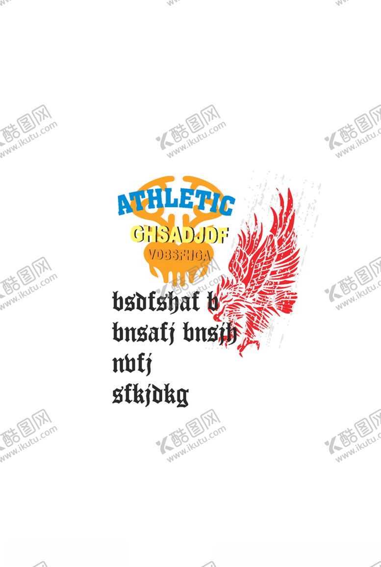 编号：91730109190051246620【酷图网】源文件下载-字母印花