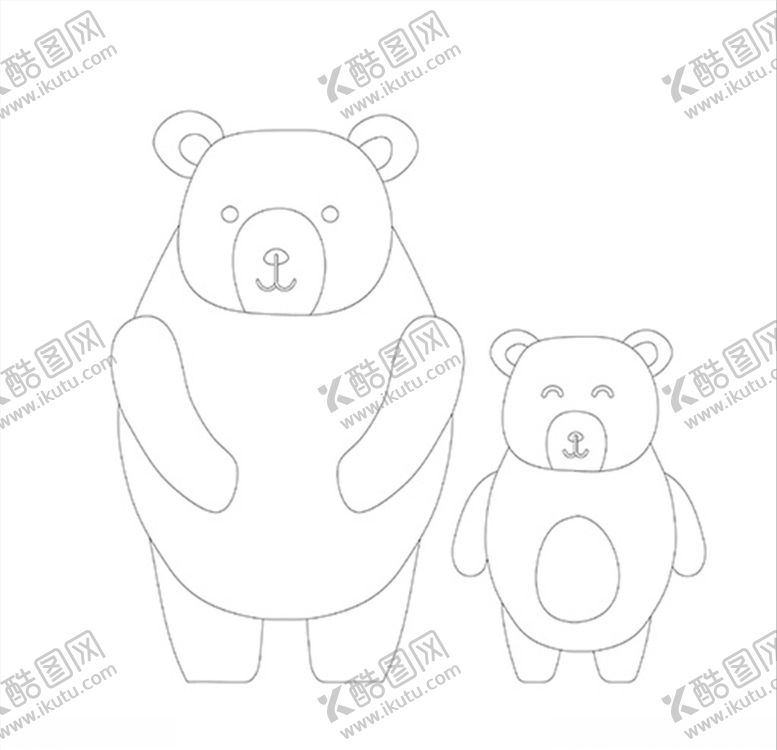 编号：64662209210946139547【酷图网】源文件下载-卡通可爱狗熊印花图标