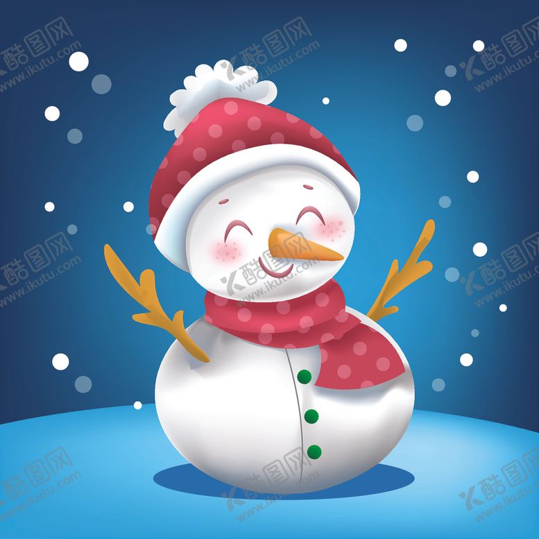 编号：36836407062237483717【酷图网】源文件下载-可爱雪人