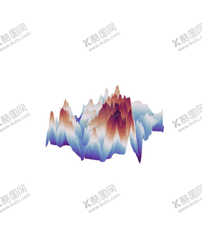 编号：44538105042035512576【酷图网】源文件下载-抽象山峰
