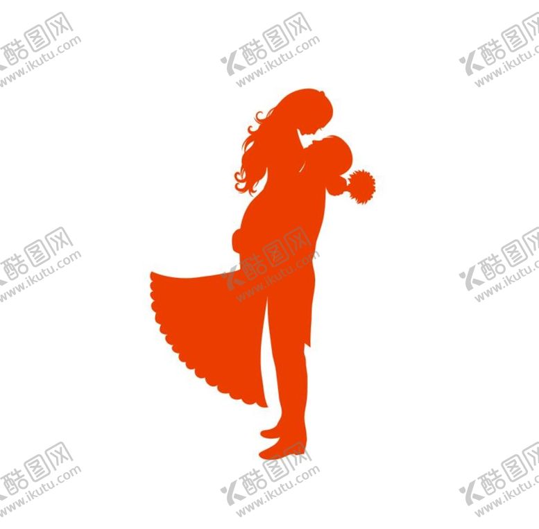 编号：41882502061104499824【酷图网】源文件下载-婚礼剪影矢量 