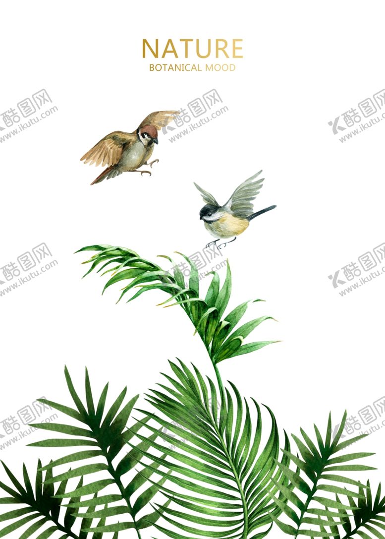 编号：82630505182254121096【酷图网】源文件下载-绿色植物装饰画