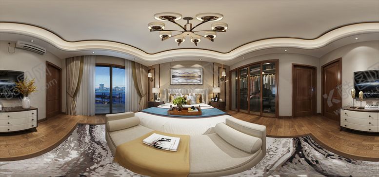 编号：90044209091418399499【酷图网】源文件下载-美式卧室