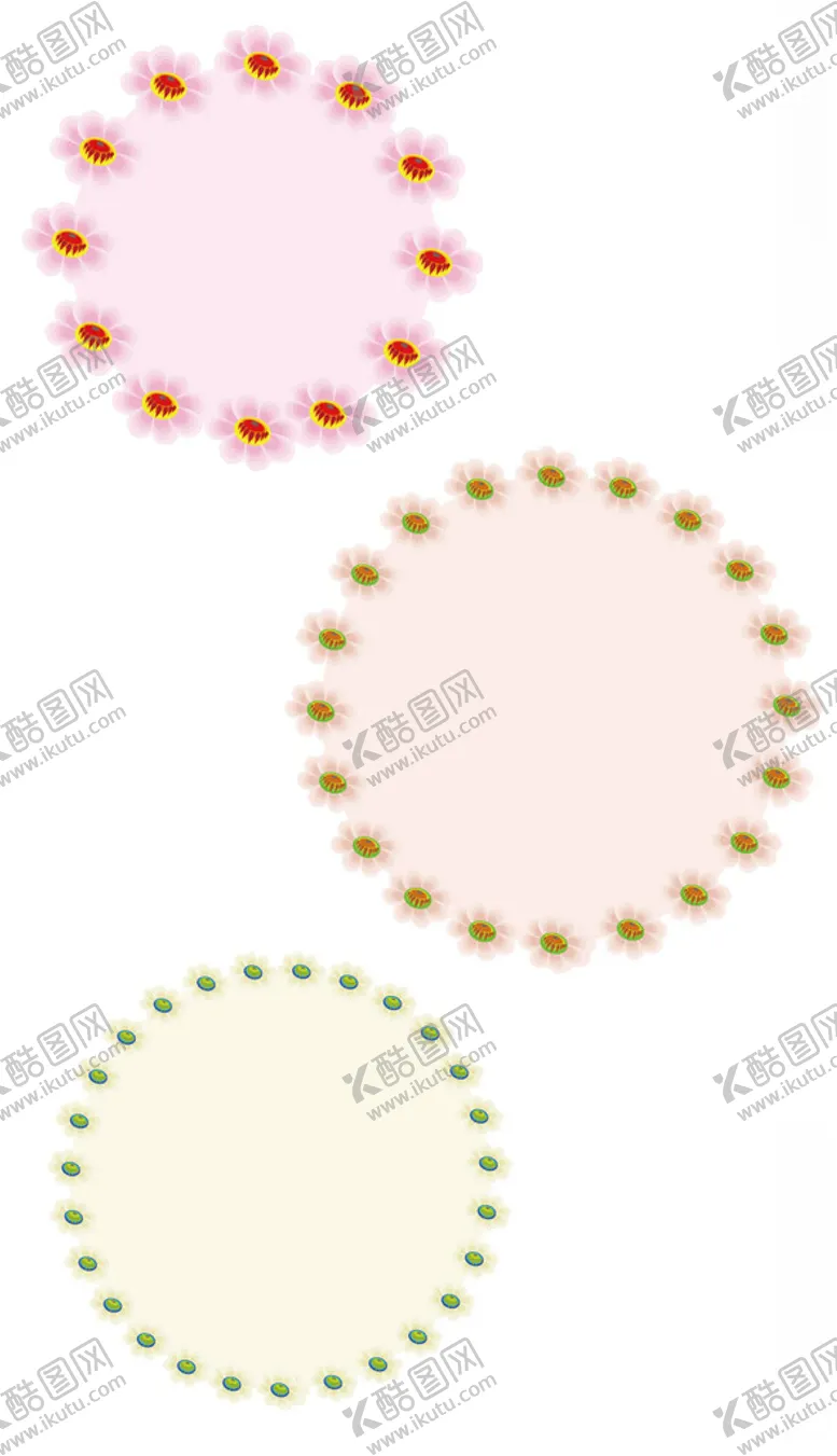 编号：53249702170711212800【酷图网】源文件下载-文字框文本框鲜花边框特卡通边框