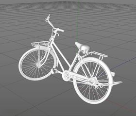 C4D模型自行车