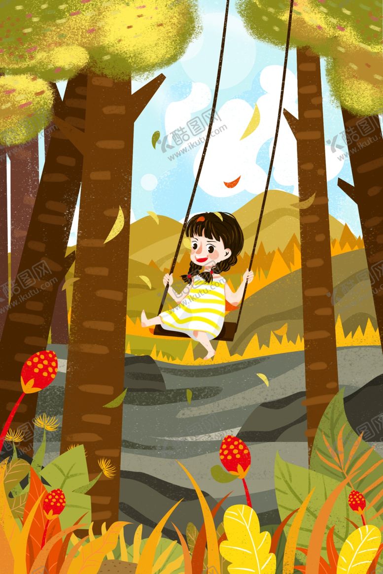 编号：82617510060241111248【酷图网】源文件下载-立秋插画