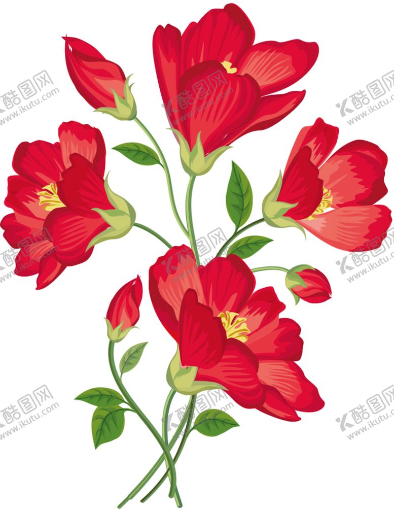 编号：62026410211345321693【酷图网】源文件下载-水彩花卉