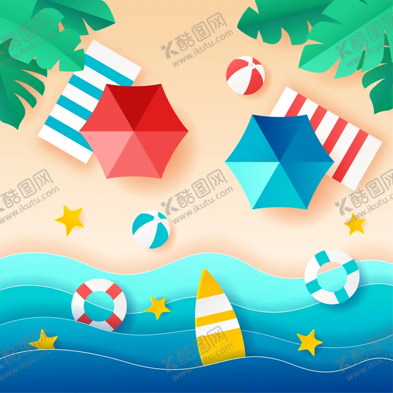 编号：92643009260742533856【酷图网】源文件下载-海滩顶视图 