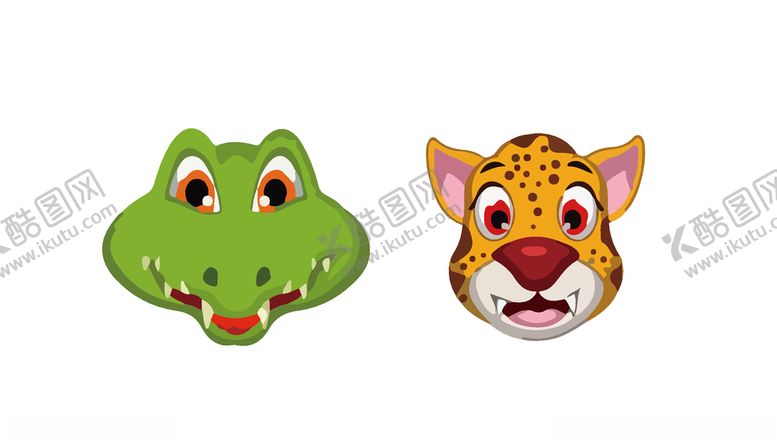 编号：37372809301949263229【酷图网】源文件下载-动物卡通头