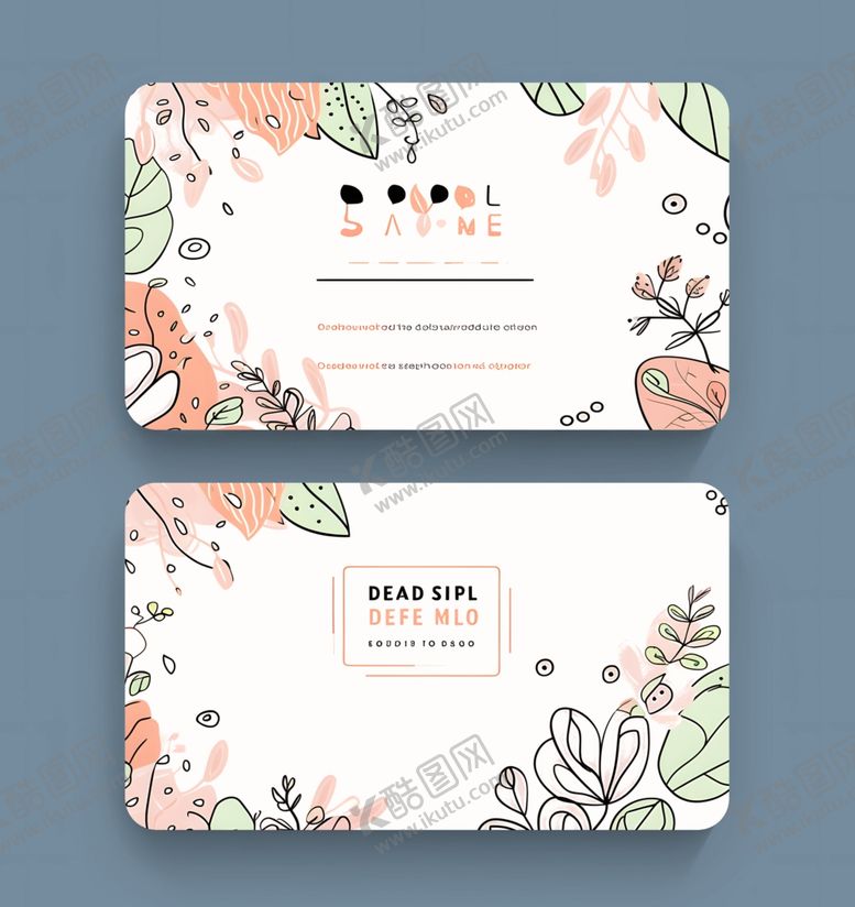 编号：31779204011811482009【酷图网】源文件下载-时尚名片