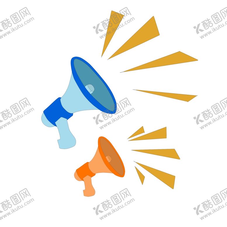 编号：94067307020507073318【酷图网】源文件下载-扬声器呼喊卡通夸张喇叭