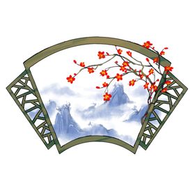 中式窗格