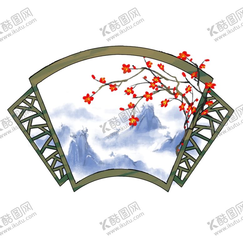 编号：16015005131817195893【酷图网】源文件下载-中式窗格