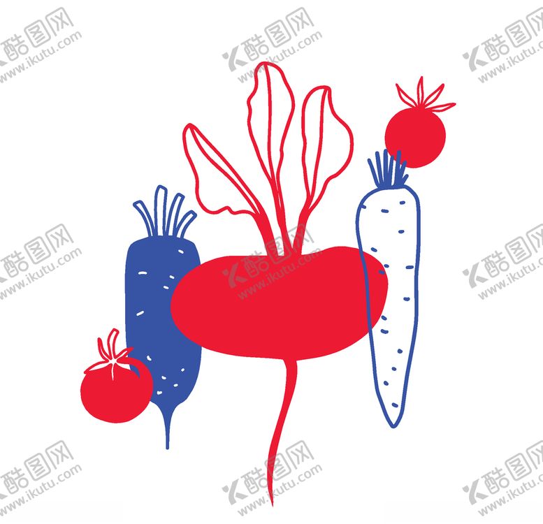 编号：47700206190455224363【酷图网】源文件下载-手绘蔬菜插画