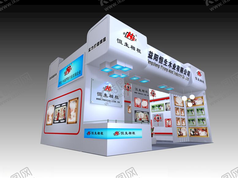 编号：86606401260405511431【酷图网】源文件下载-展览3D模型一面开口