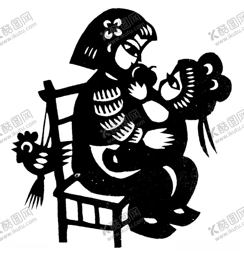 编号：88304812031547118775【酷图网】源文件下载-剪纸民俗人物