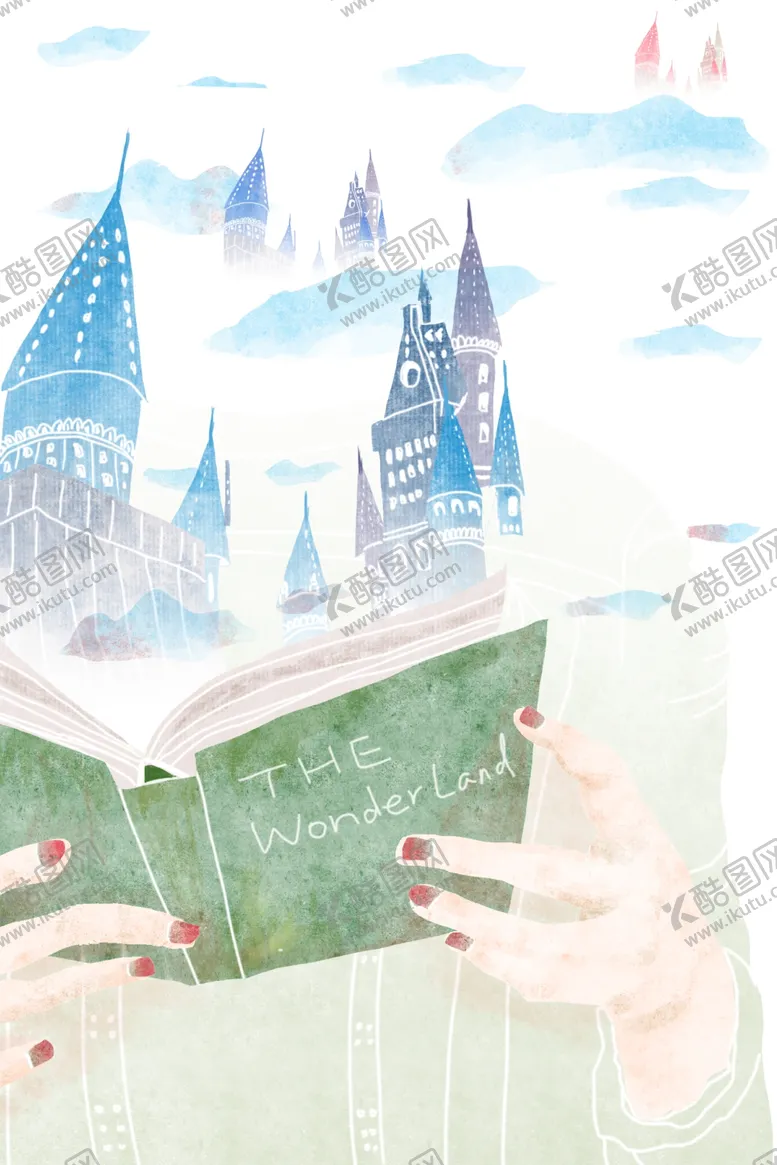 编号：82145704151426406498【酷图网】源文件下载-阅读城市插画卡通海报素材