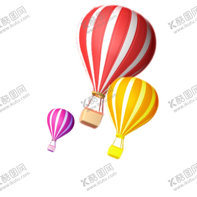 编号：56700406232311358675【酷图网】源文件下载-彩色卡通热气球