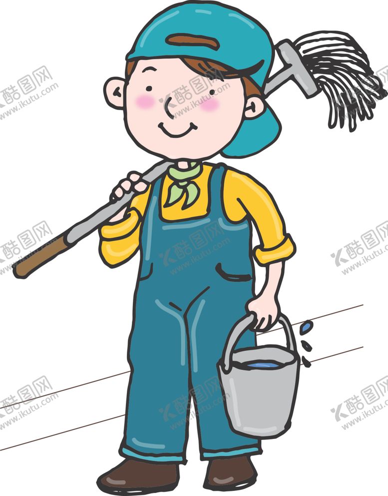 编号：43101510080205022705【酷图网】源文件下载-清洁工人